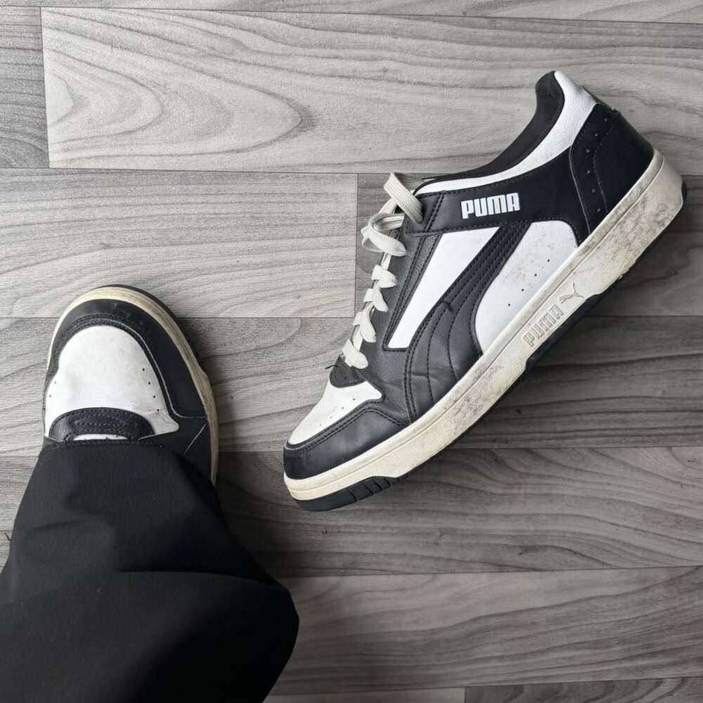 Puma CA Pro Classic US 13 Black White Sneakers 380747-33